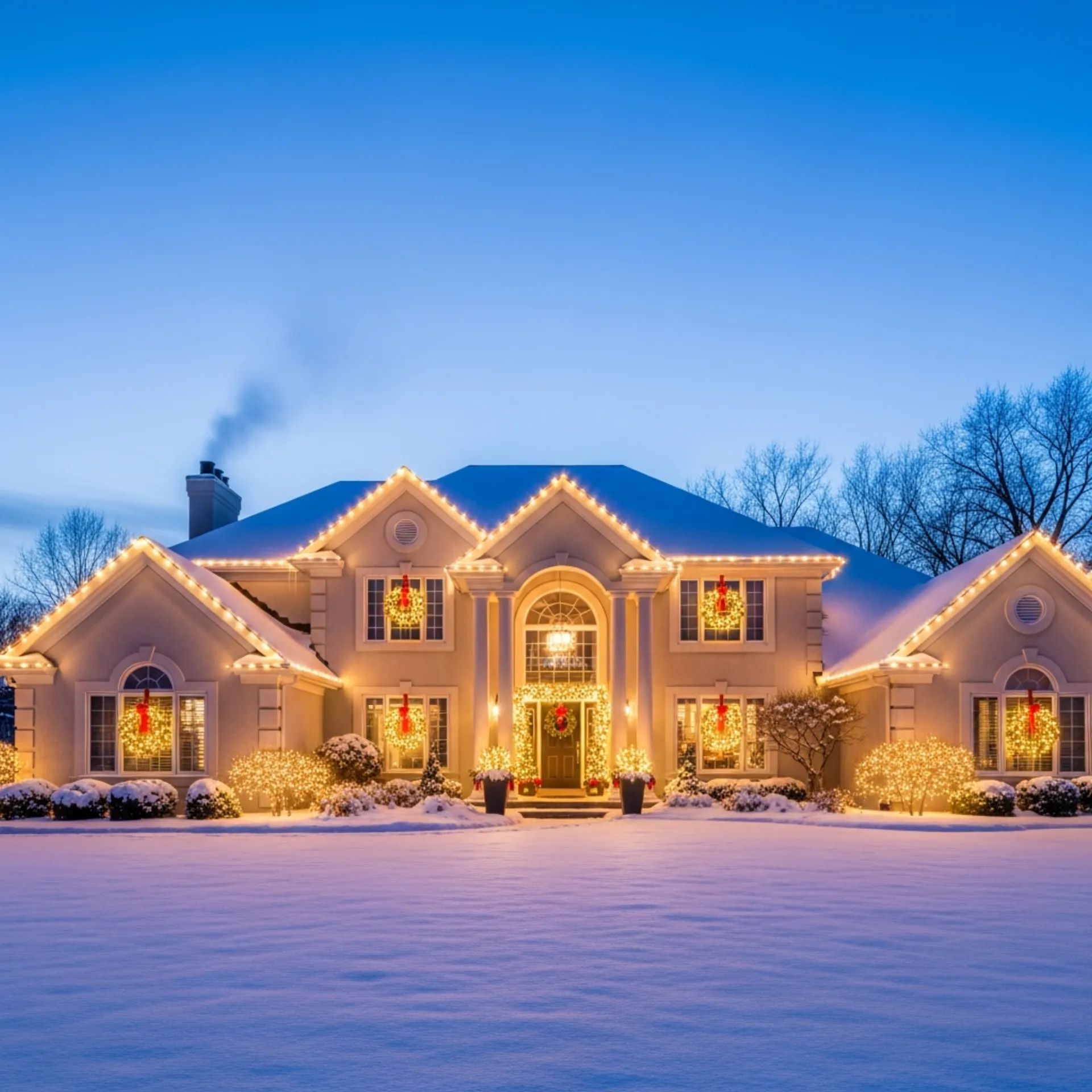 Christmas lights in Middleton, Idaho